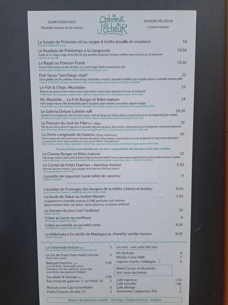 La Cabane du Pêcheur - Menu Image 2