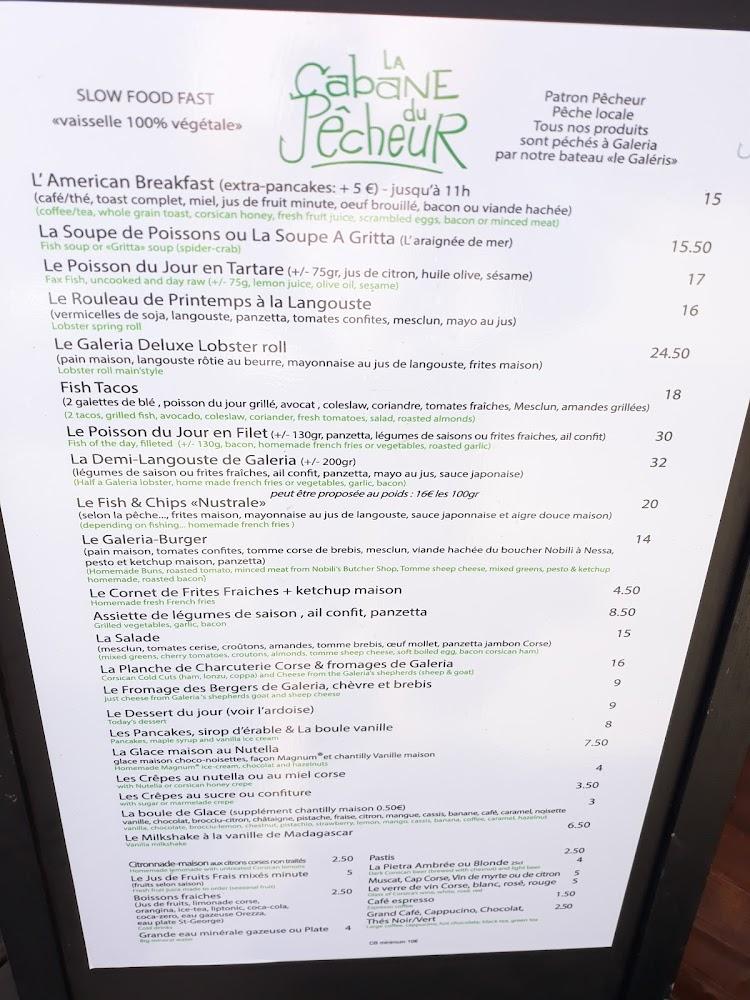 La Cabane du Pêcheur - Menu Image 4